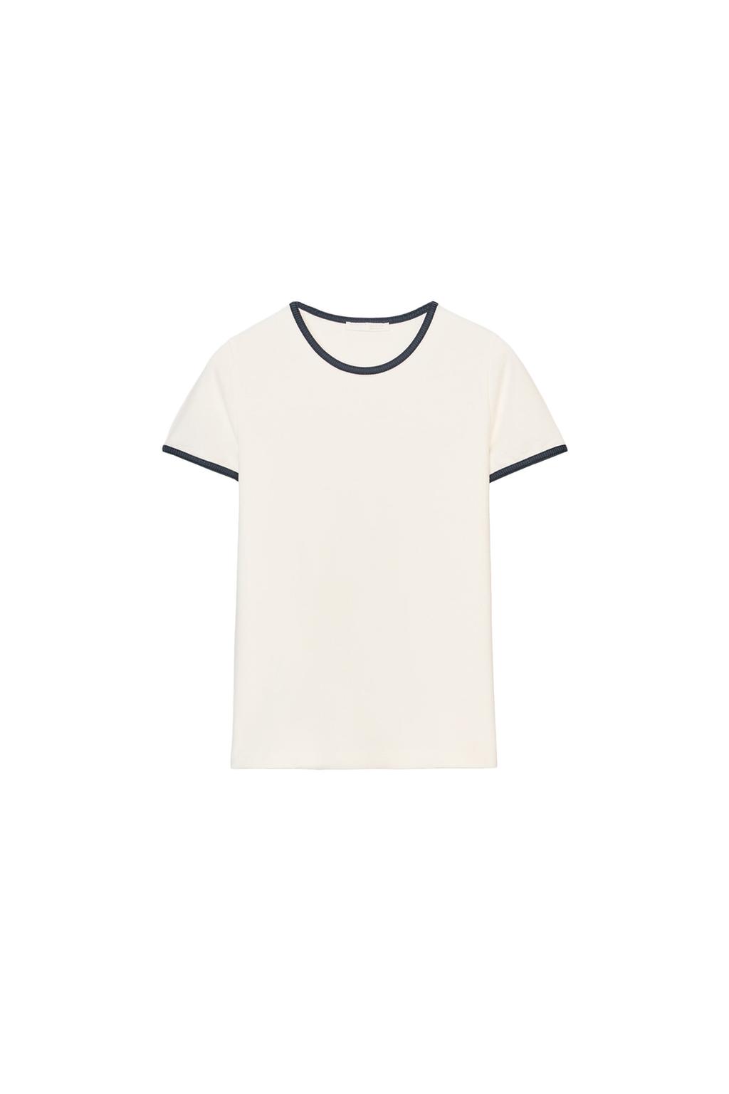 CONTRAST TRIM T-SHIRT - image 3