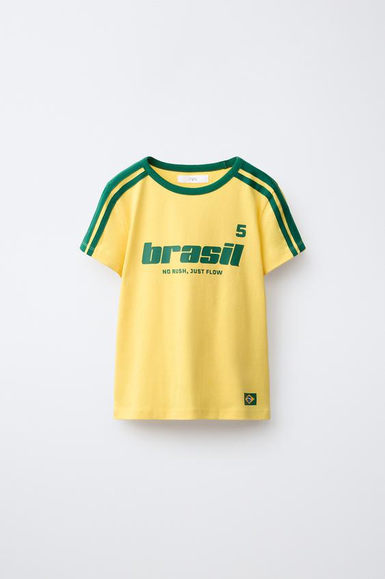 BRAZIL T-SHIRT - Yellow by Zara - Image 0