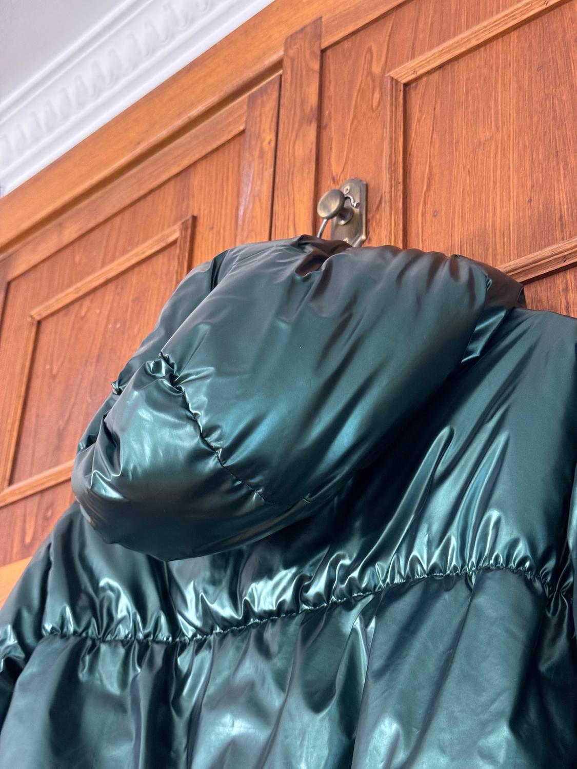 VINYL-EFFECT PUFFER COAT - Image 5