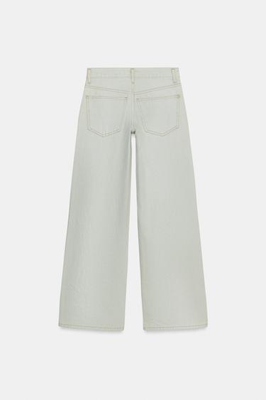 ZW COLLECTION LOW-RISE RELAXED-FIT RIPPED JEANS - Light blue by Zara - Image 5