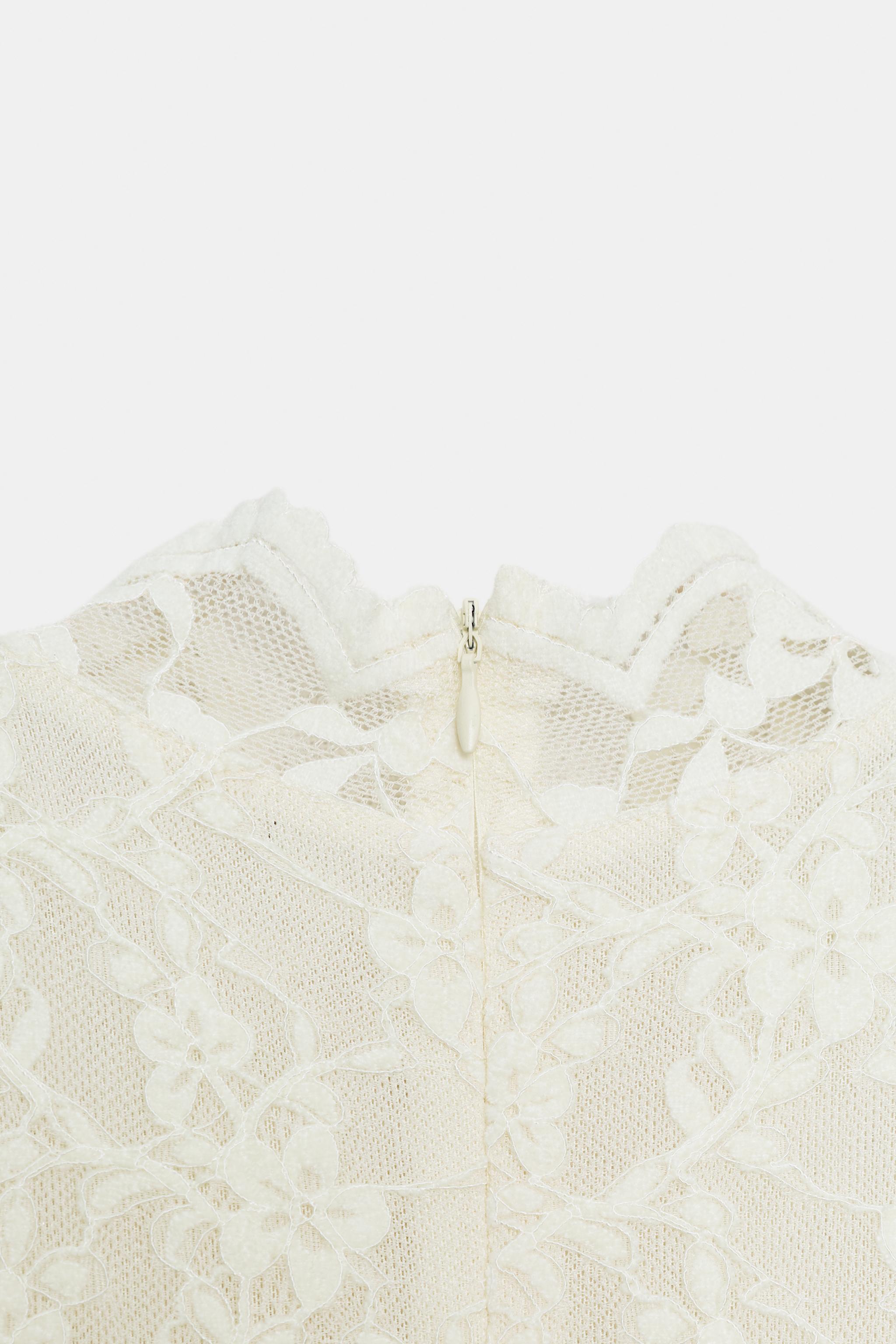 LONG LACE DRESS - Ecru | ZARA United States LONG LACE DRESS - Ecru | ZARA United States