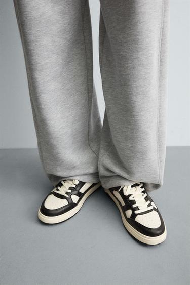 LUX BASKETBALL TRAINERS - Black by Zara