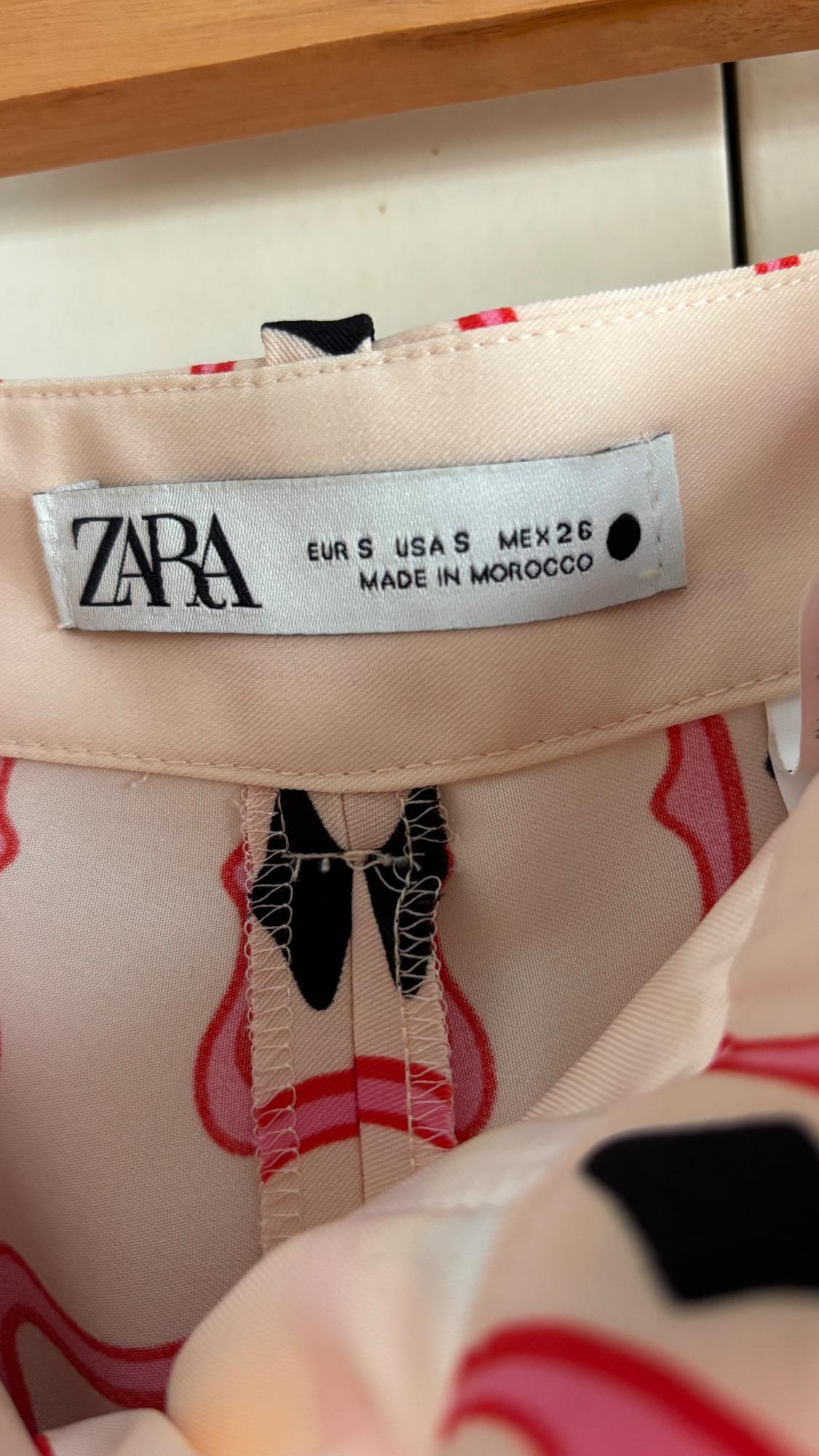 PRINTED FLARED TROUSERS - Image 4