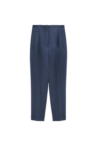 HIGH-WAIST TROUSERS