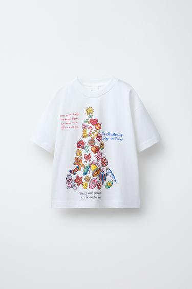 CAMISETA ALGODÓN ESTAMPADA  - Multicolor de Zara