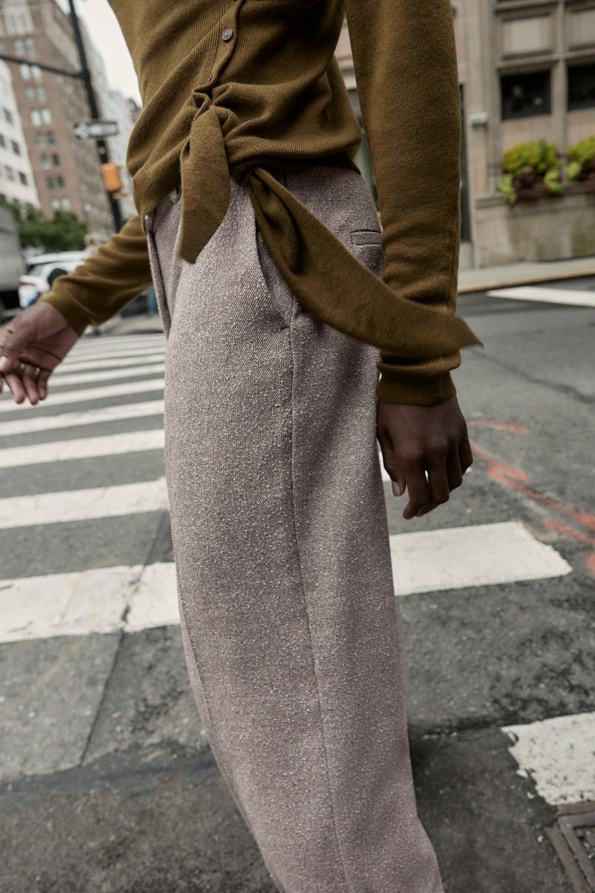 アシンメトリーニットセーター - カーキ | ZARA Japan / 日本