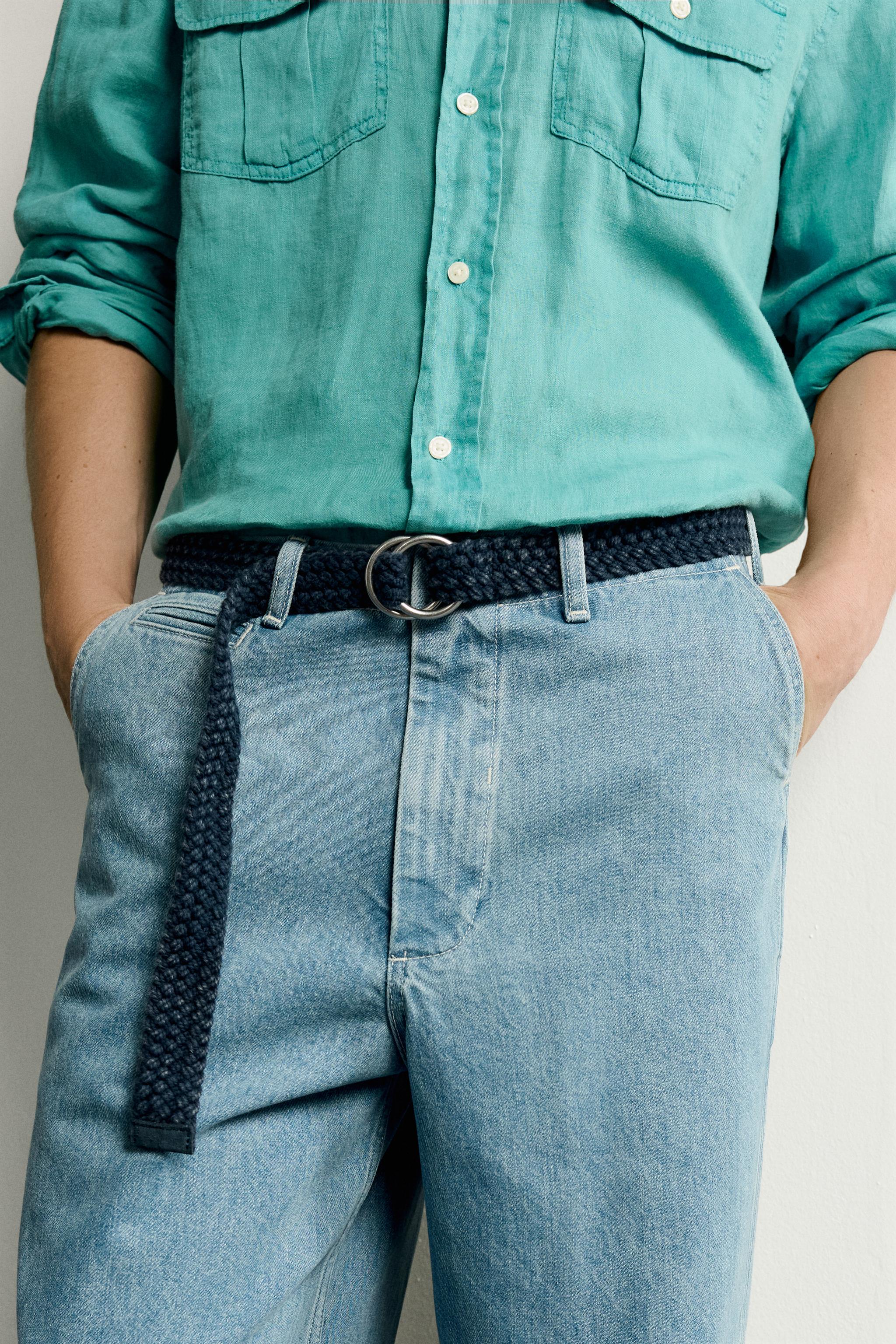 Мужские ремни Zara BRAIDED COTTON BELT — фото 2