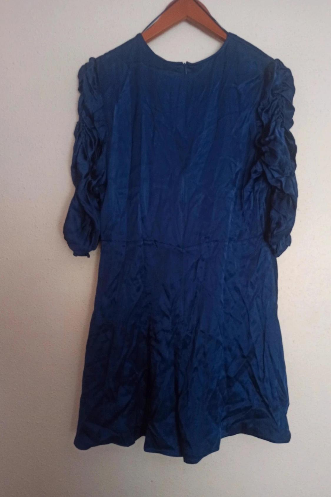 SATIN PLAYSUIT WITH DRAPED DETAIL - Image 4