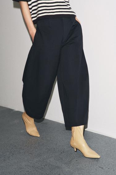 Zaras SKINNBOOTS MED KLACK - Beige