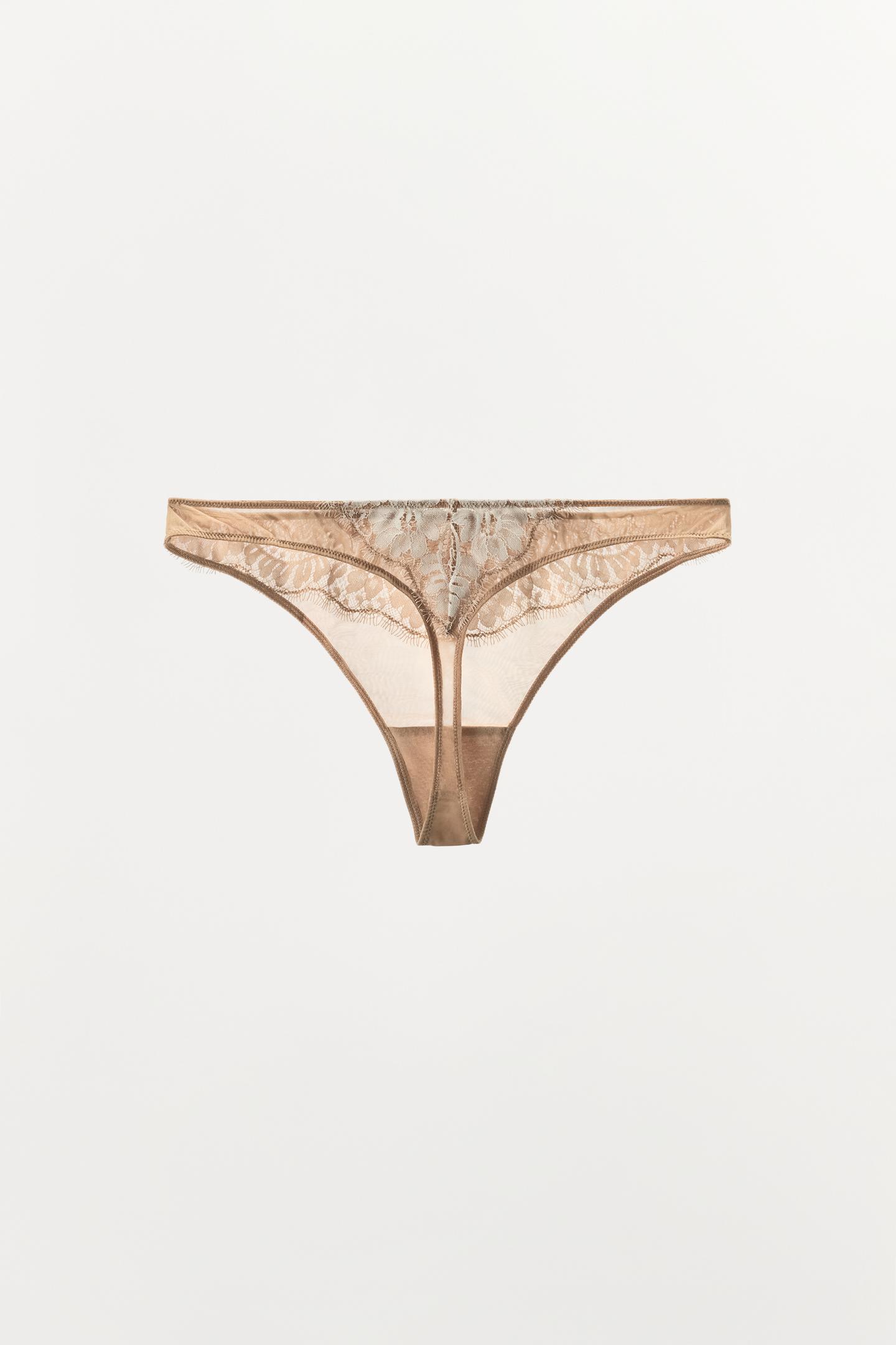 Трусы-брифы, кружево — Zara, цвет: Бежевый розовый — фото 6