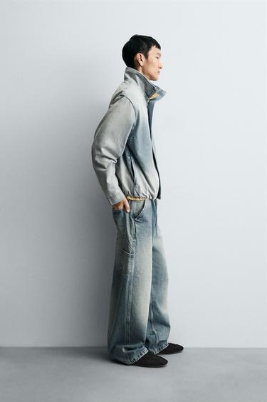 WASHED DENIM JACKET - Light blue by Zara - Image 3