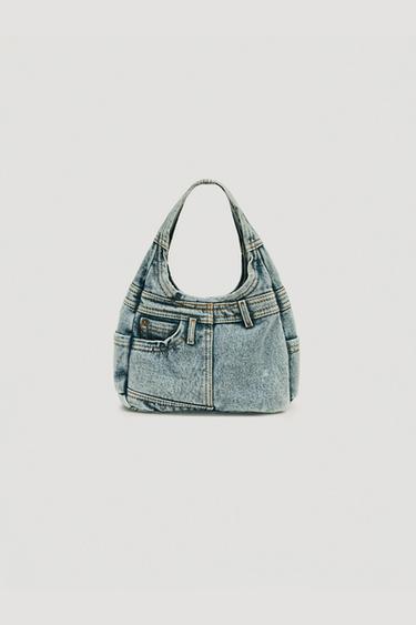 BOLSA DENIM LIMITED EDITION - Azul-denim da Zara