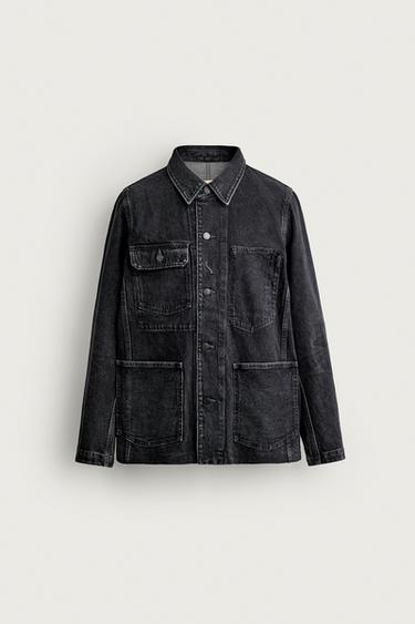 DENIM JACKET WITH POCKETS 2026 TANAKA NY TYO LTD.© - Charcoal by Zara