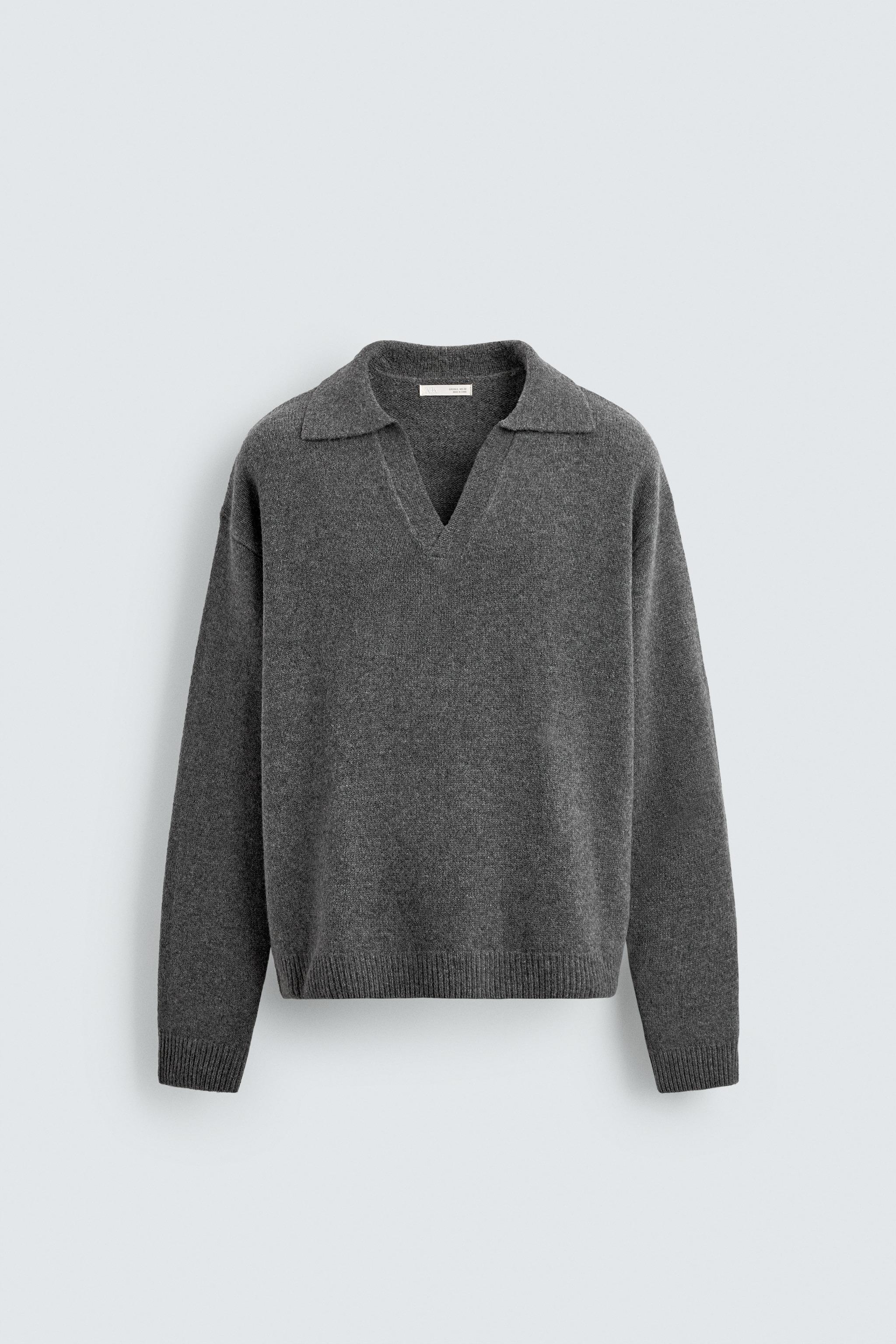 POLO EN MAILLE DE LAINE ET CACHEMIRE