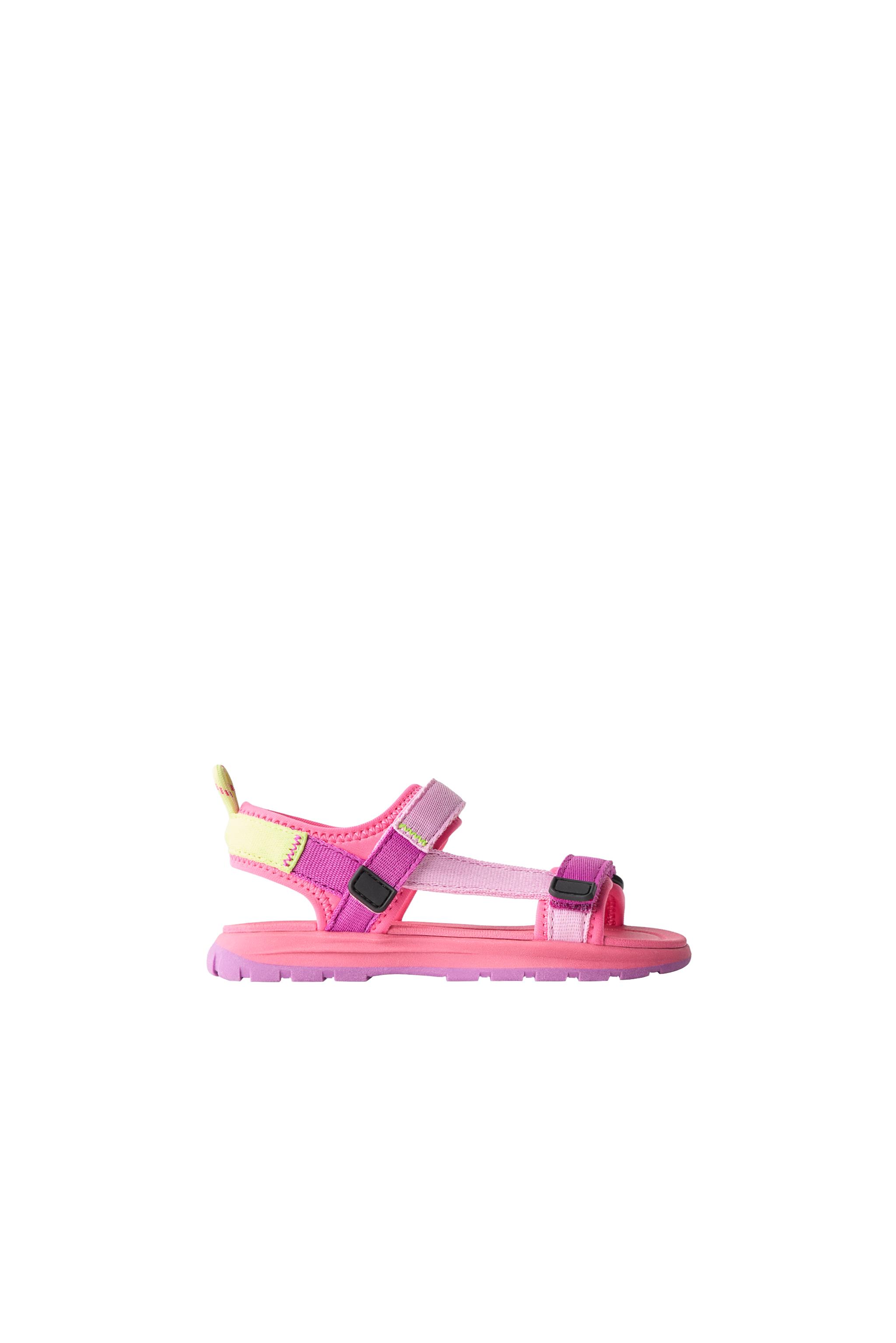 MULTICOLOR TECHNICAL SANDALS - Fuchsia | ZARA United States