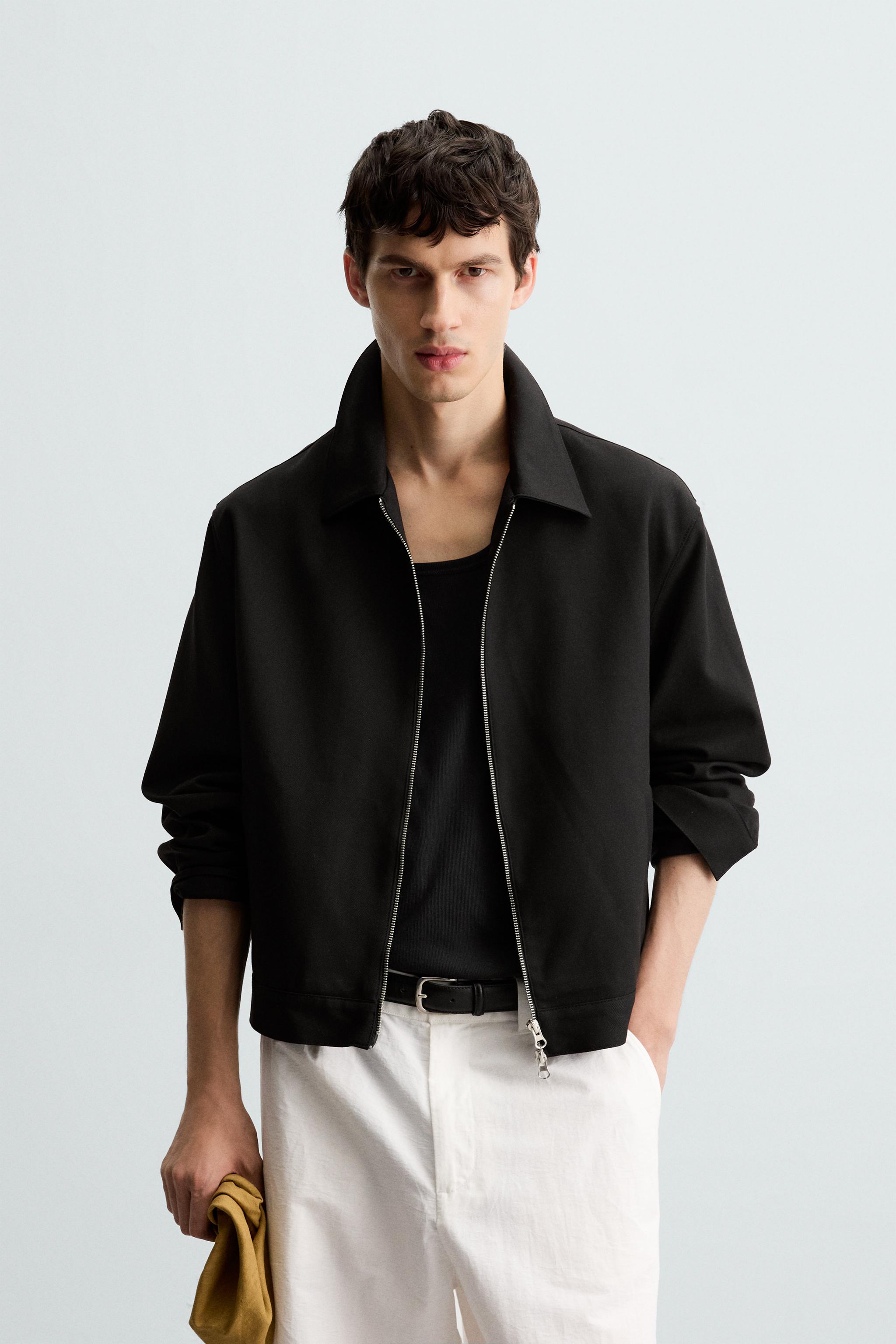 ZIP-UP OVERSHIRT - Black | ZARA United States
