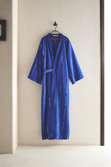KIMONO COTON TIE-DYE X TENSIRA - Bleu de Zara - Image 5