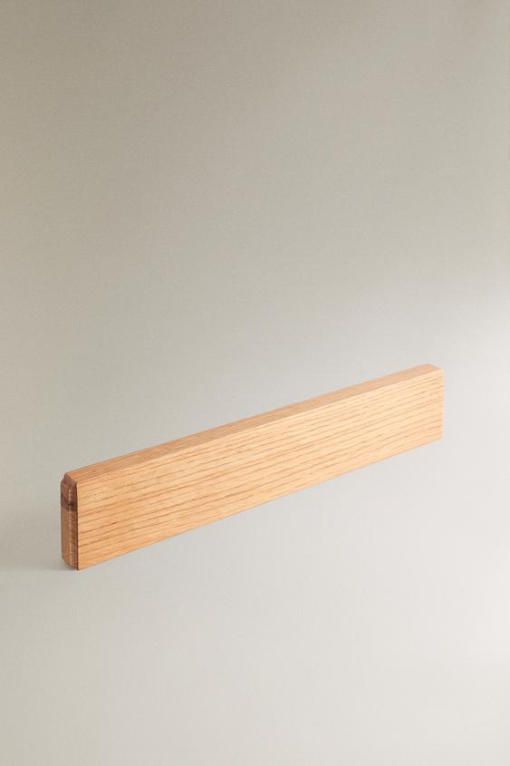 PORTE-COUTEAUX AIMANTÉ EN CHÊNE - Marron clair de Zara - Image 0