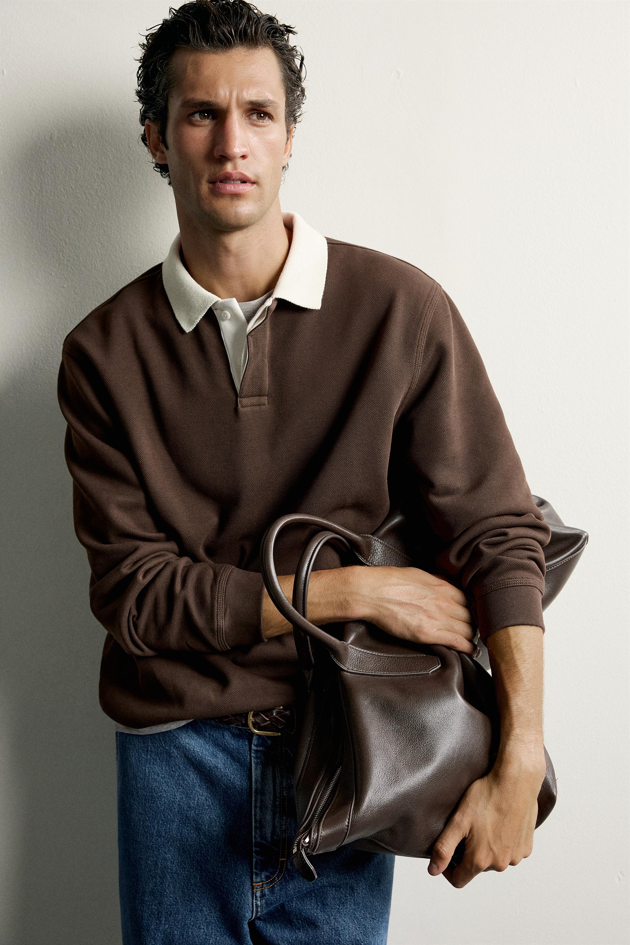 RELAXED FIT STRIPED PIQUÉ POLO SHIRT
