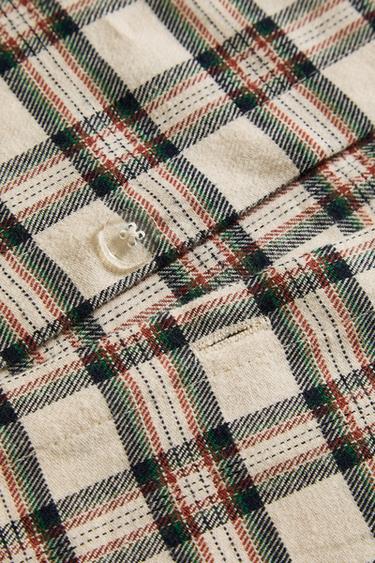 CHILDREN’S CHRISTMAS CHECK FLANNEL DUVET COVER - Multicoloured by Zara - Image 3