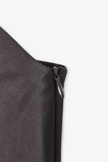 ASYMMETRIC SCARF MINI DRESS - Dark brown de Zara - Image 6