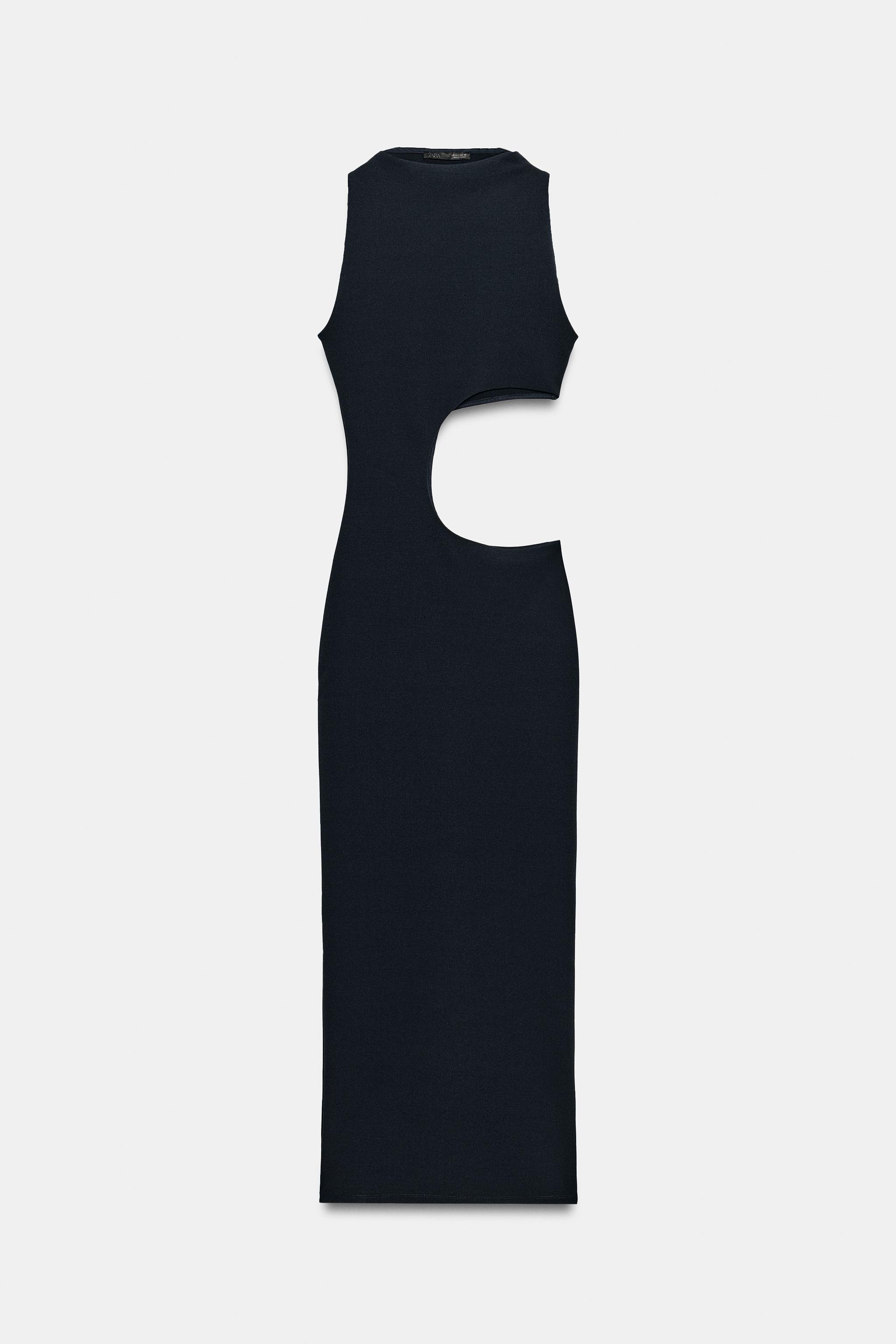 Женские платья Zara STRETCH SLIT MIDI DRESS — фото 7