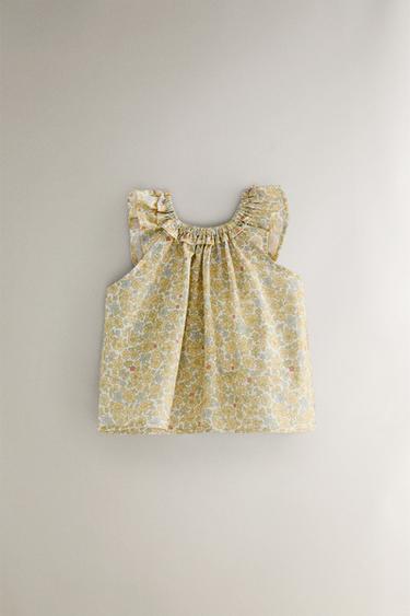 ENSEMBLE BÉBÉ FLEURS - Jaune de Zara - Image 1