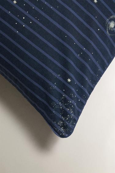 TAIE D’OREILLER ENFANT ESPACE RAYURES - Bleu de Zara - Image 3