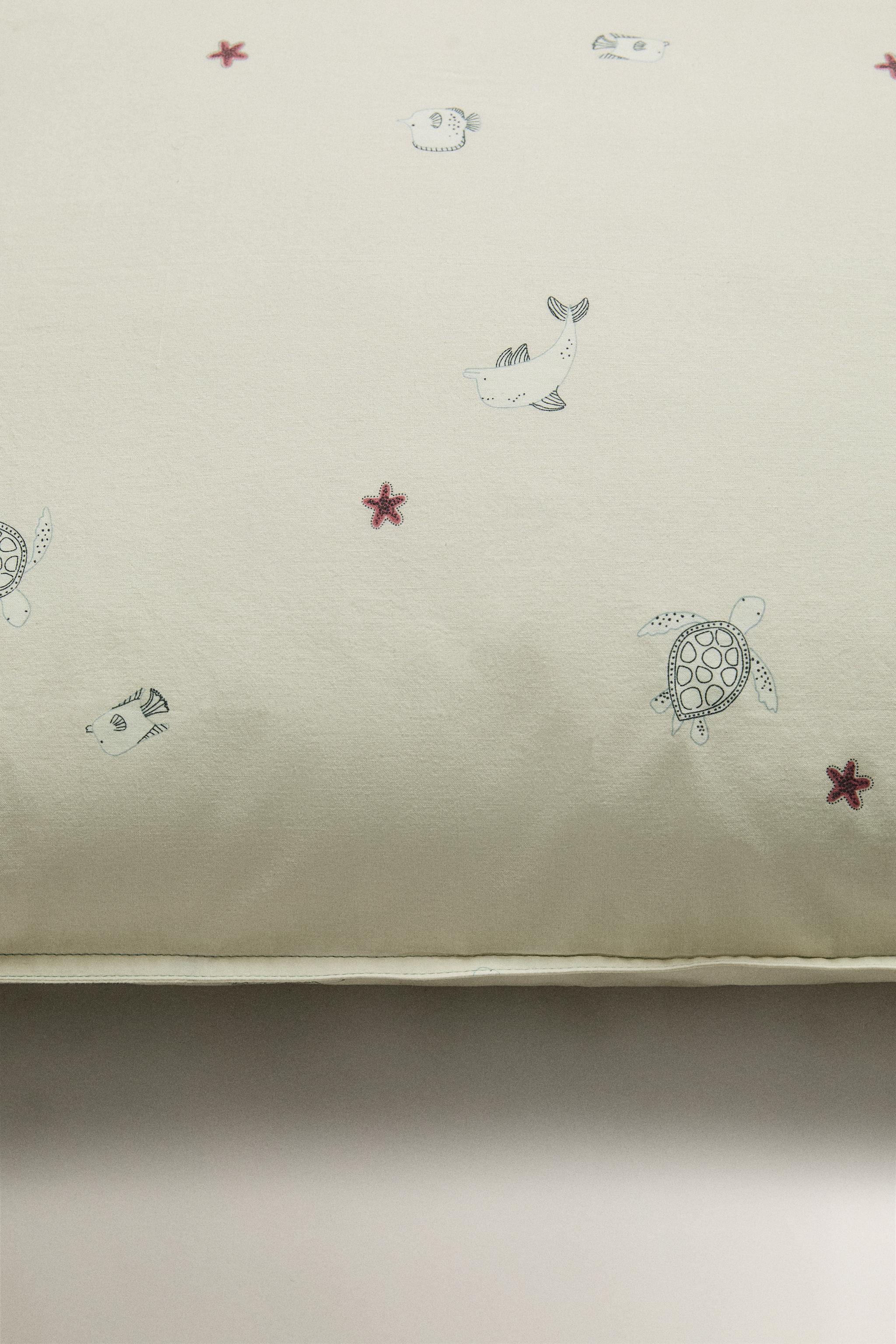 TAIE D’OREILLER ENFANT IMPRIMÉ MARIN