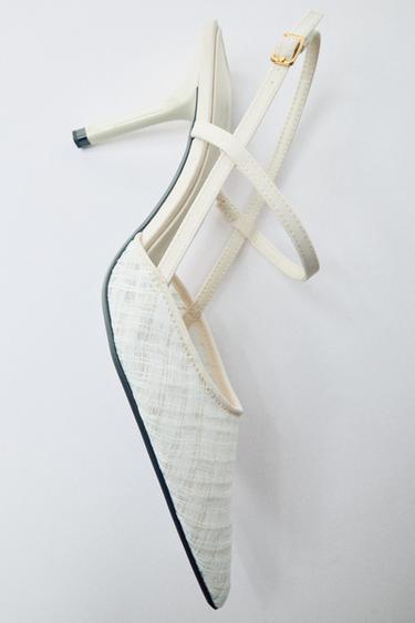 MESH SLINGBACK SHOES — Ecru White 1