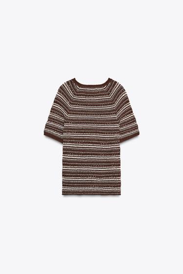 STRIPED KNIT TOP - Multicoloured by Zara - Image 5
