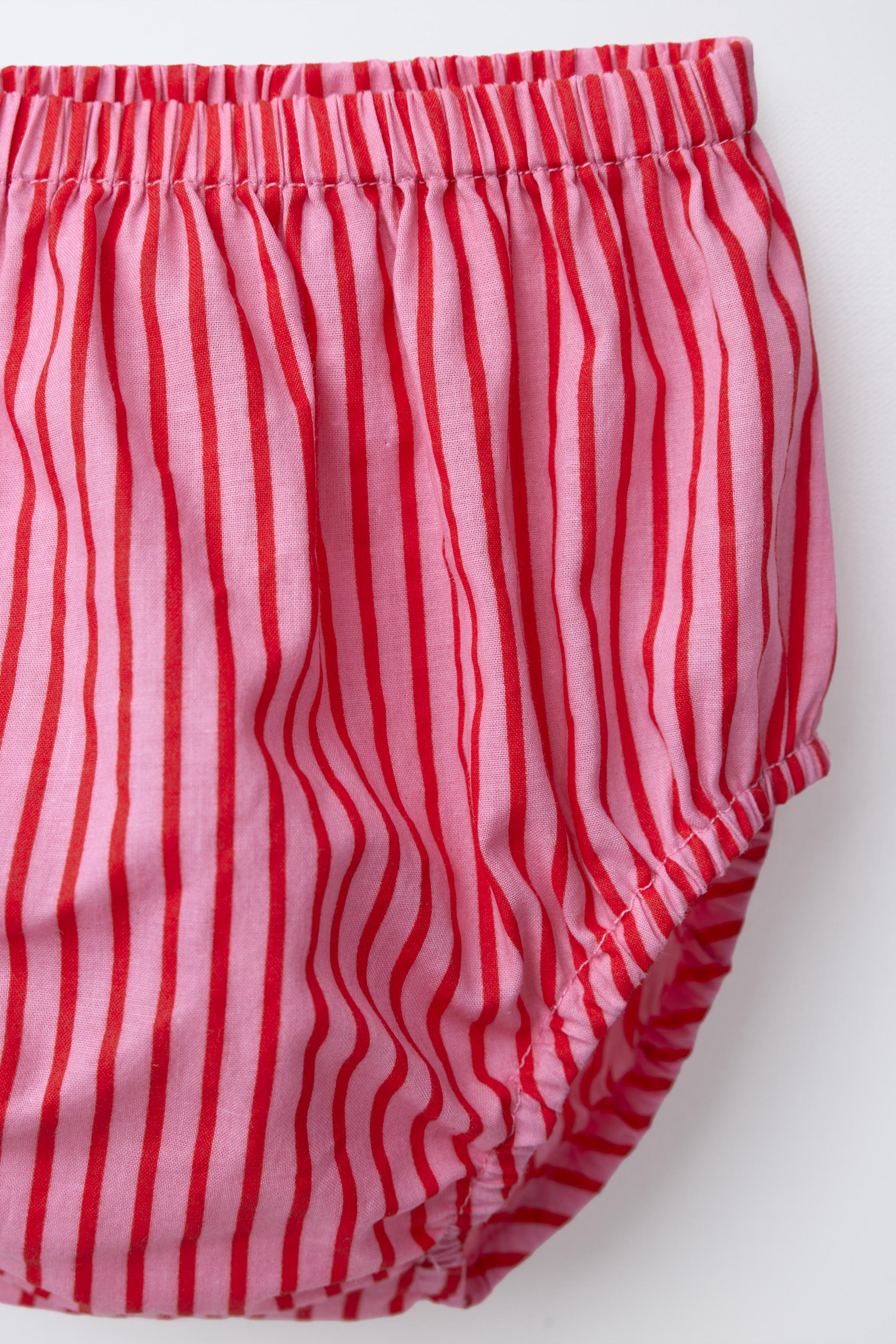 STRIPED AND EMBROIDERED DRESS PANTY SISSEL EDELBO X ZARA KIDS
