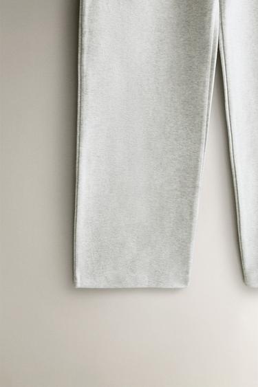 PANTALON LONG EN COTON - Gris de Zara - Image 2
