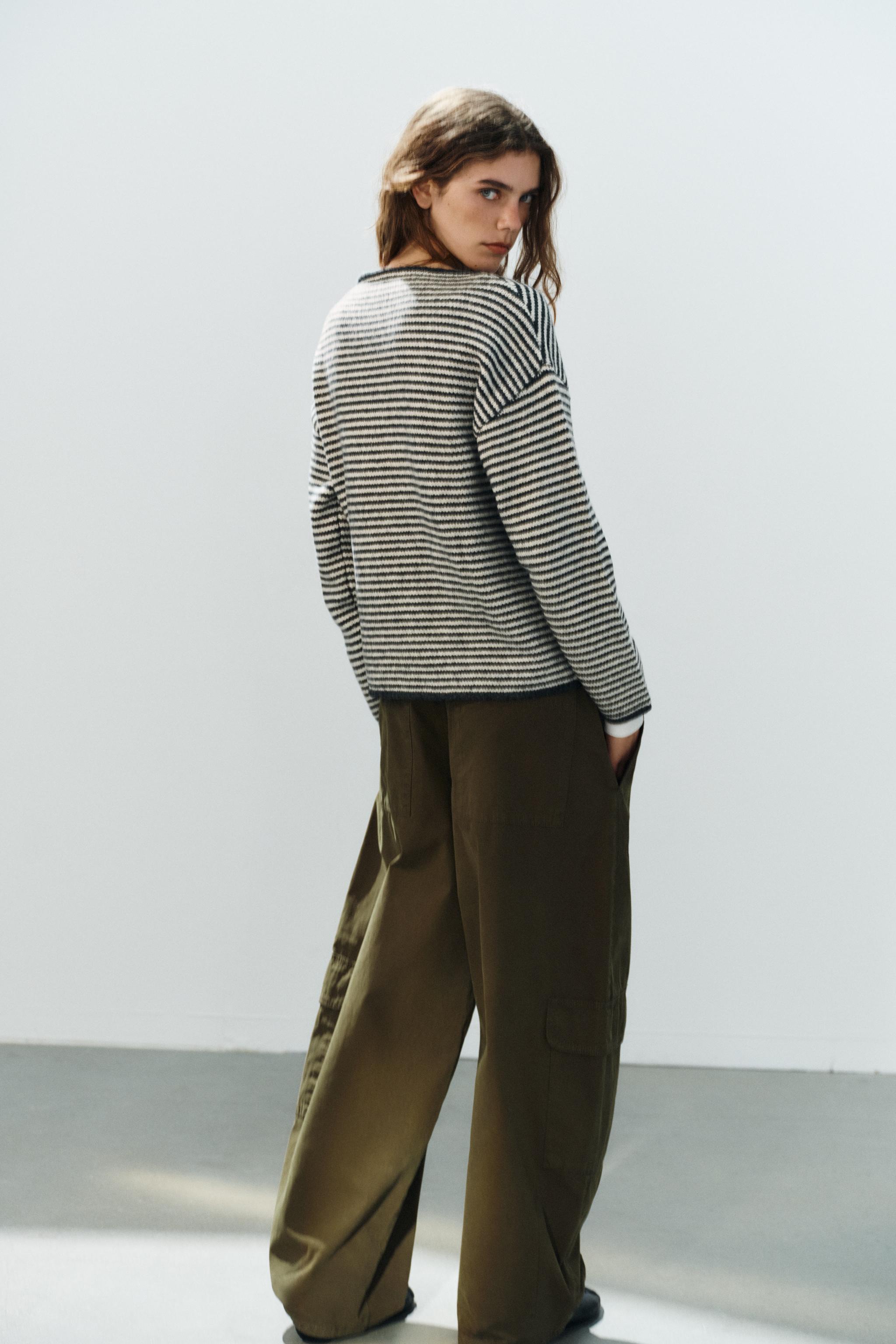 STRIPED KNIT SWEATER