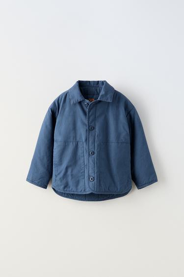 ОДНОТОННАЯ ПАРКА С КАПЮШОНОМ — СИНИЙ от Zara — изображение 0