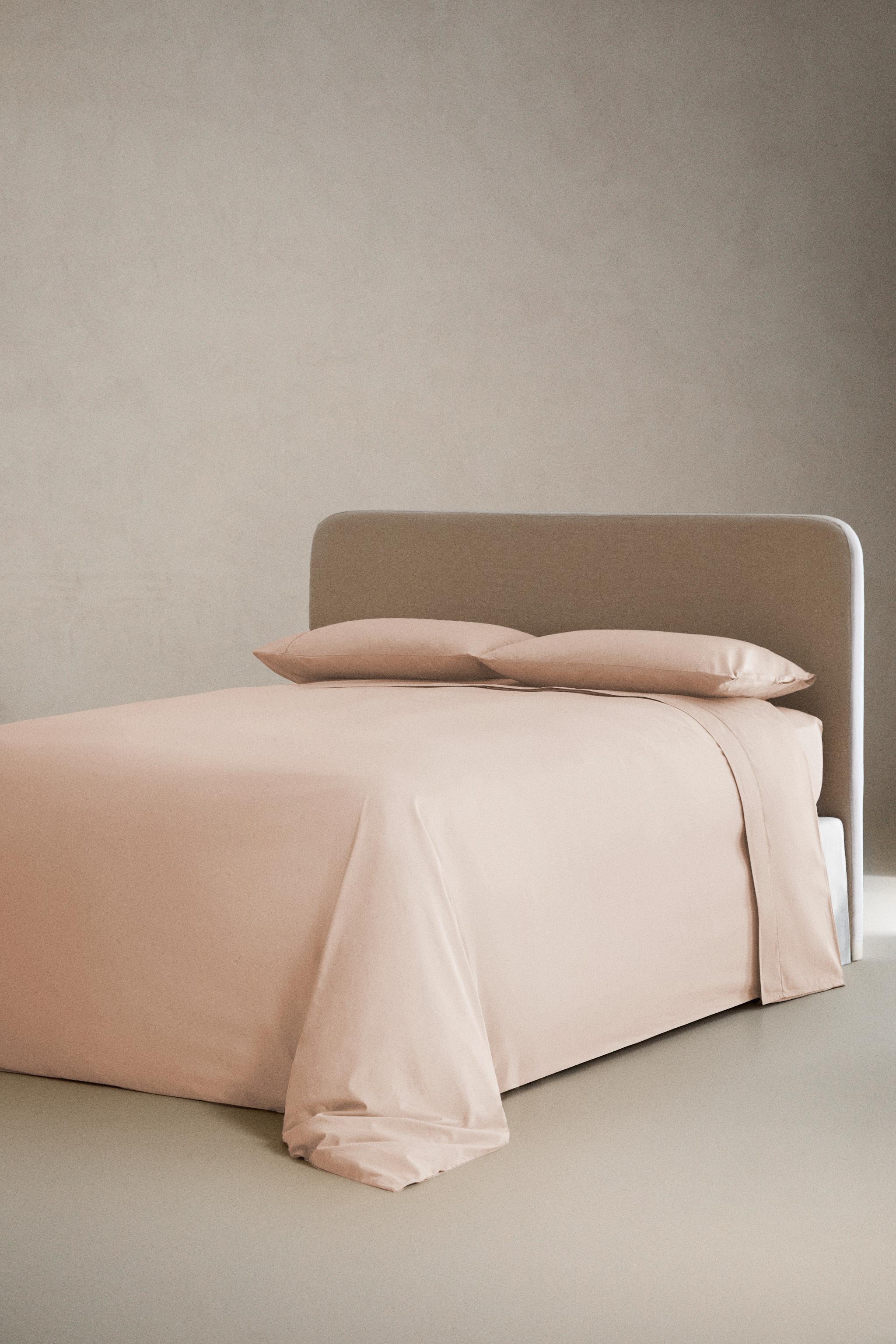 PERCALE FITTED SHEET | 40 CM HIGH (300 THREAD COUNT) — Pink