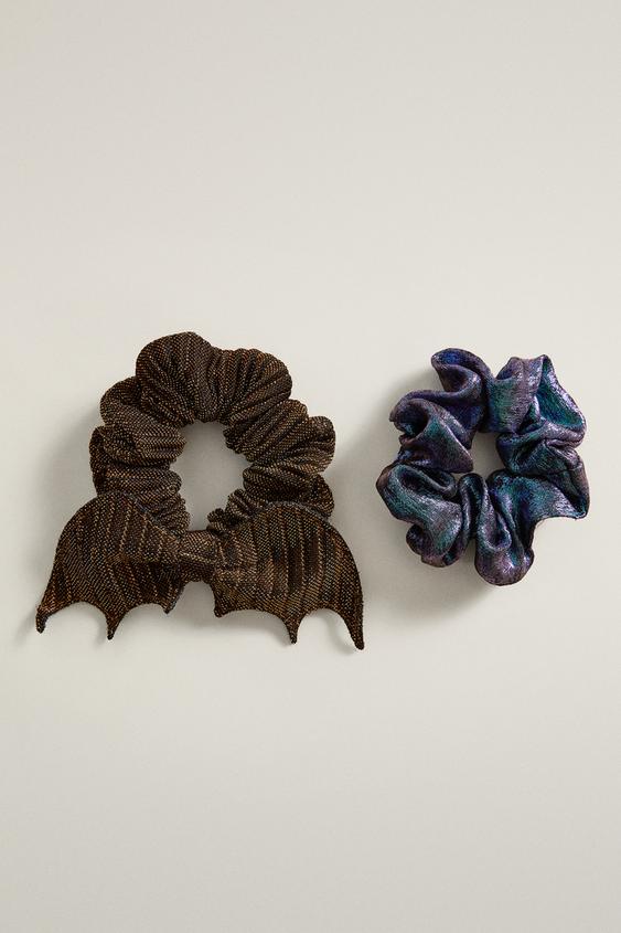 KIDS' HALLOWEEN SCRUNCHIE SET (PACK OF 2) - Multicoloured by Zara - Image 0