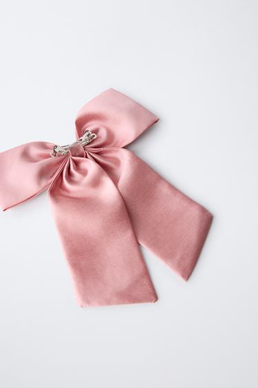 ORGANZA BOW HAIR CLIP - Pink by Zara - Image 2