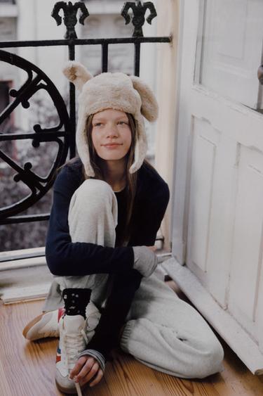 DOUBLE T-SHIRT WITH MODAL - Navy blue by Zara