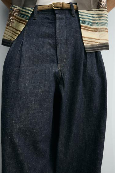 JEAN COUPE BALLON - Bleu de Zara - Image 4