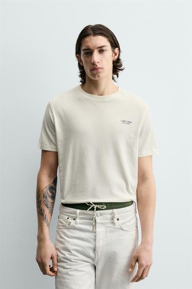 AUSTRALIA GRAPHIC T-SHIRT - Ecru by Zara