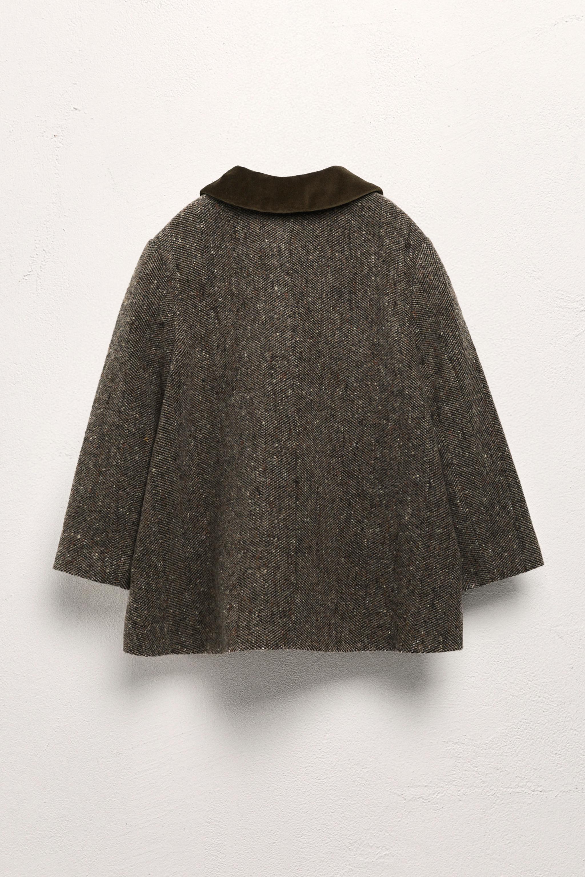 6-10 YEARS / VELVET COLLAR WOOL COAT LIMITED EDITION