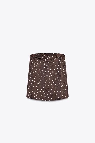 TOP SATINÉ BUSTIER - Marron / Écru de Zara - Image 5