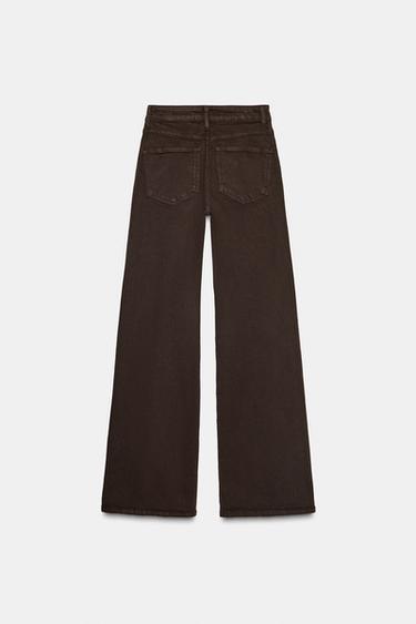 JEAN ZW COLLECTION WIDE LEG TAILLE HAUTE - Marron de Zara - Image 5