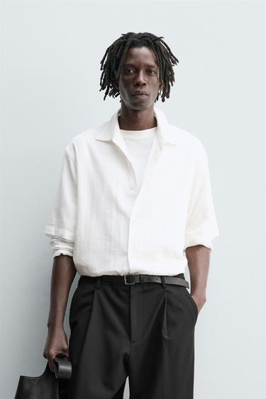 СОРОЧКА BOXY FIT - Білий Zara