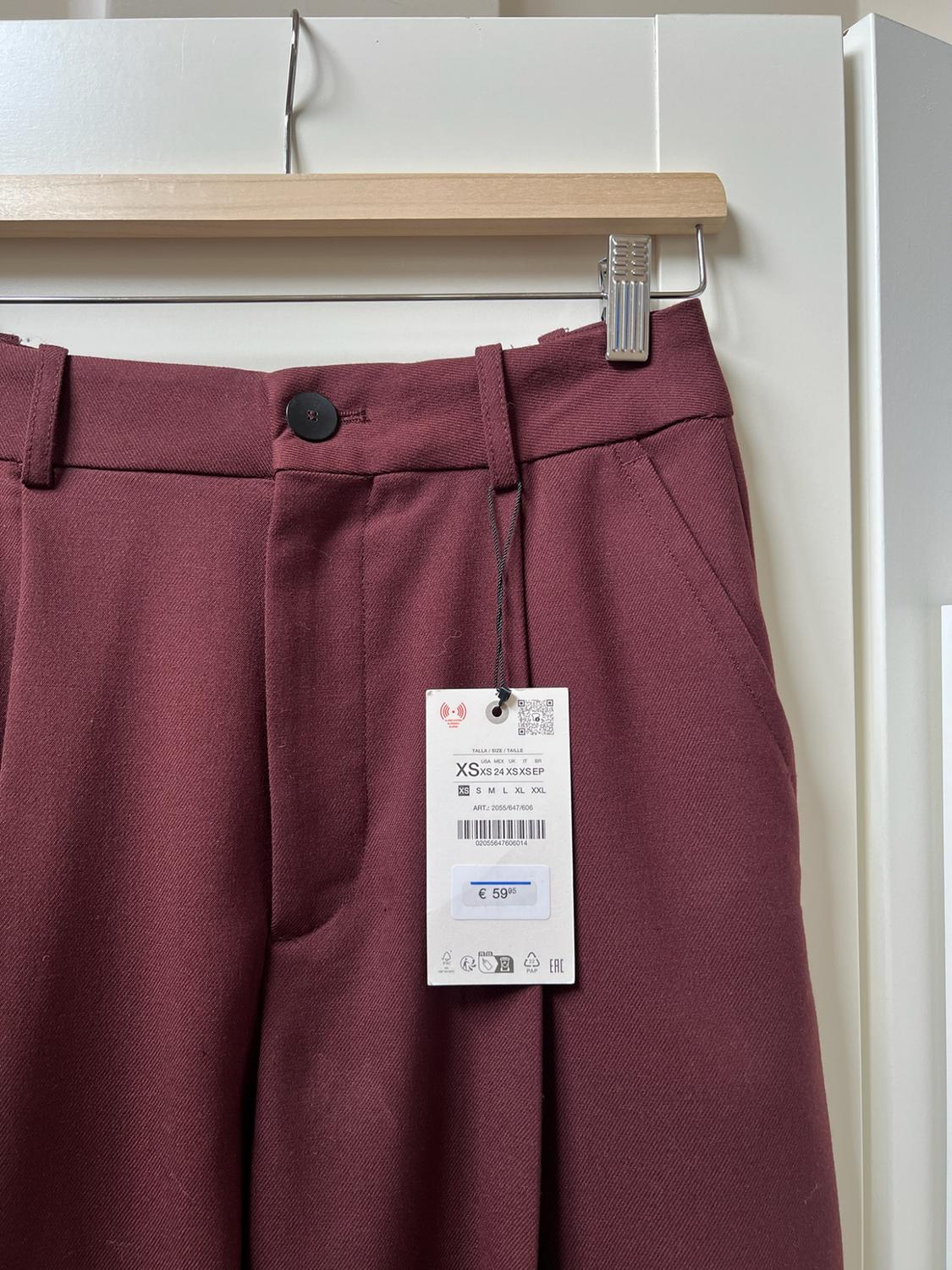 ZW COLLECTION WIDE-LEG DARTED TROUSERS - Image 2