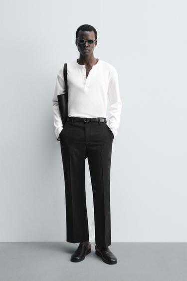 PANTALON FLUIDE FLARE FIT - Noir de Zara