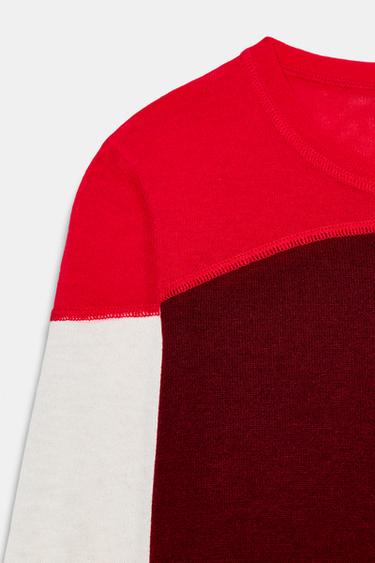 PULL EN MAILLE FINE AVEC LAINE - Multicolore de Zara - Image 6