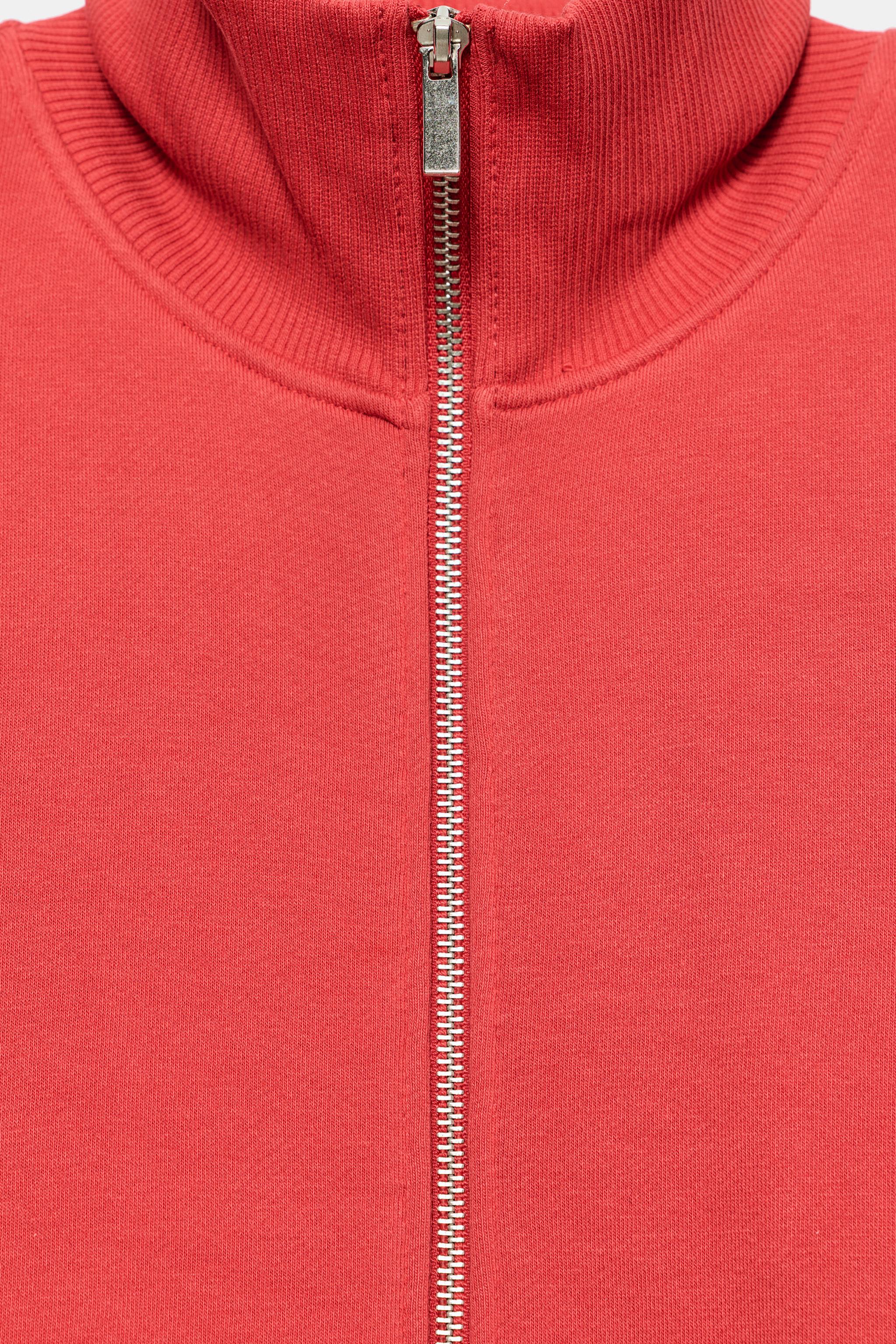 Zara FERMUARLI SWEATSHIRT görsel 8