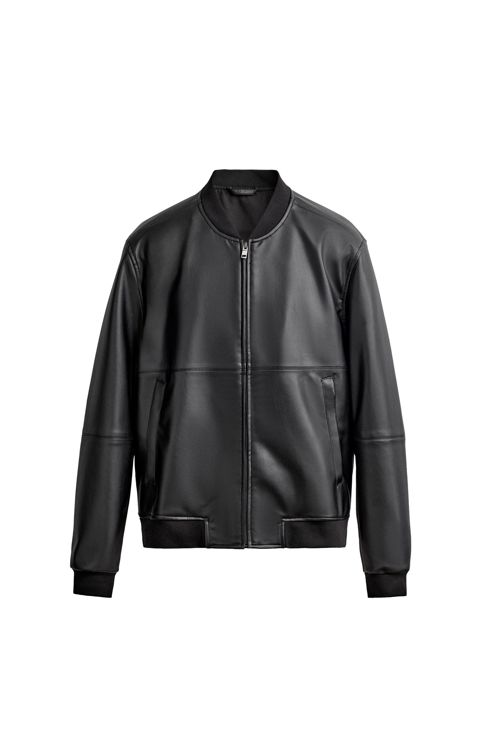 CAZADORA BOMBER EFECTO PIEL